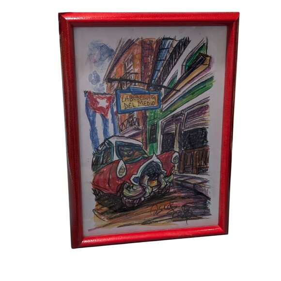 Framed Art by Oscar Caballero Titled La Bodeguita Del Medio Havana Cuba 2015 - Picture 12 of 14